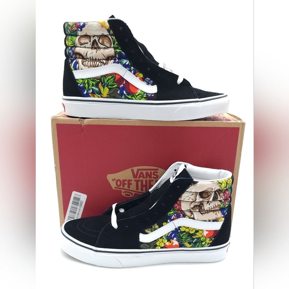 VANS Sk8-Hi High Fruit Skull Men's Shoes Skater Skateboard Size 8.5 Women's 10 - Picture 2 of 11